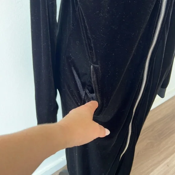 Juicy Couture Black Label Velvet Long Dress Jacket - Picture 5 of 6